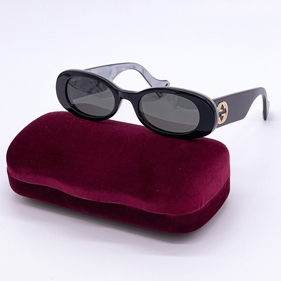 Authentic- NEW GUCCI GG0517S 001 OVAL SUNGLASSES GUCCI - Picture 3 of 12